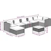 Image de vidaXL - 8-delige - Loungeset - met - kussens - poly - rattan - grijs