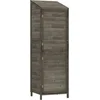 Image de vidaXL - Tuinschuur - 55x52x174,5 - cm - massief - vurenhout - antracietkleurig