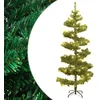 Image de vidaXL - Kunstkerstboom - met - verlichting - en - standaard - 180 - cm - PVC - groen