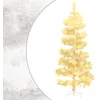 Image de vidaXL - Kunstkerstboom - met - verlichting - en - standaard - 150 - cm - PVC - wit