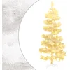 Image de vidaXL - Kunstkerstboom - met - verlichting - en - standaard - 180 - cm - PVC - wit