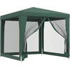 Image de vidaXL - Partytent - met - 4 - mesh - zijwanden - 2,5x2,5 - m - HDPE - groen