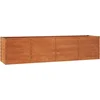 Image de vidaXL - Plantenbak - verhoogd - 320x80x77 - cm - cortenstaal - roestig