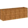 Image de vidaXL - Verhoogde - tuinbak - 196x50x69 - cm - cortenstaal