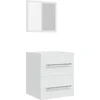 Image de vidaXL - Badkamerkast - met - spiegel - 41x38,5x48 - cm - wit