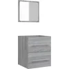 Image de vidaXL - Badkamerkast - met - spiegel - 41x38,5x48 - grijs - sonoma - eikenkleurig