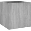 Image de vidaXL - Plantenbak - 40x40x40 - cm - bewerkt - hout - grijs - sonoma - eiken