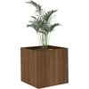 Image de vidaXL - Plantenbak - 40x40x40 - cm - bewerkt - hout - bruineiken
