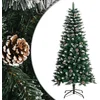 Image de vidaXL - Kunstkerstboom - met - standaard - 120 - cm - PVC - groen