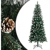 Image de vidaXL - Kunstkerstboom - met - standaard - 180 - cm - PVC - groen