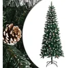 Image de vidaXL - Kunstkerstboom - met - standaard - 210 - cm - PVC - groen