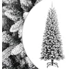 Image de vidaXL - Kunstkerstboom - met - sneeuw - 180 - cm - PVC - en - PE