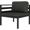 Image de vidaXL - 6-delige - Loungeset - met - kussens - aluminium - antracietkleurig