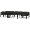 Image de vidaXL - 8-delige - Loungeset - met - kussens - aluminium - antracietkleurig