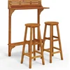 Image de vidaXL - 3-delige - Balkonbarset - massief - acaciahout