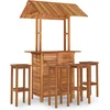 Image de vidaXL - 5-delige - Tuinbarset - massief - acaciahout