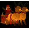 Image de vidaXL - Kerstdecoratie - kerstman - en - rendieren - opblaasbaar - LED - 130 - cm