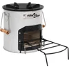 Image de vidaXL - Camping - houtkachel - 45x25x26 - cm - staal - zilverkleurig
