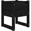 Image de vidaXL - Plantenbak - 40x40x52,5 - cm - massief - grenenhout - zwart