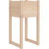 Image de vidaXL - Plantenbak - 40x40x81 - cm - massief - grenenhout