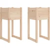 Image de vidaXL - Plantenbakken - 2 - st - 40x40x81 - cm - massief - grenenhout