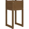 Image de vidaXL - Plantenbak - 40x40x81 - cm - massief - grenenhout - honingbruin