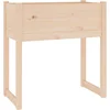 Image de vidaXL - Plantenbak - 78x40x81 - cm - massief - grenenhout