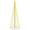 Image de Kegelkerstboom met 310 LED's   300 cm   Warmwit   Buiten Kerstverlichting   IP44   Inclusief Ster