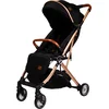 Image de Ding Vivo Wandelwagen - Zwart/Rose - Inklapbare buggy - Inclusief boodschappenmandje en zonnekap