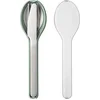 Image de Mepal - Ellipse bestekset 3-delig - Mes, vork en lepel - RVS - Nordic sage