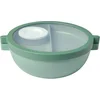 Image de Mepal Vita Basic bento lunchbowl - 1.5 l - 4 vakken waarvan 2 uitneembare bakjes - Bento box - Salade lunchbox - Nordic sage