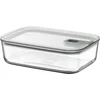Image de Mepal Glazen Vershouddoos EasyClip - 1.5 l - Glazen vershoudbakjes met schuifsluiting - Geschikt voor magnetron. (stoom)oven. koelkast en vriezer - Nordic sage