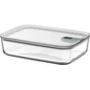 Image de Mepal Glazen Vershouddoos EasyClip - 2.25 l - Glazen vershoudbakjes met schuifsluiting - Geschikt voor magnetron. (stoom)oven. koelkast en vriezer - Nordic sage