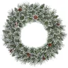 Image de Black Box Trees Vandans Kerstkrans - Ø60 cm - Groen Frosted