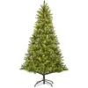 Image de Black Box Trees Nagoya Kunstkerstboom met Warm Witte LED Verlichting - H180 x Ø108 cm - Groen