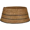 Image de House of Seasons Kerstboomrok - H26 x Ø58 cm - FSC Mix - Zeegras - Naturel Bruin, Zwart