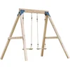 Image de AXI Yuna Dubbele houten Schommel Bruin - FSC hout - Vrijstaande schommelset met 2 houten schommelzitjes - Schommelset voor kinderen - 10 jaar Garantie