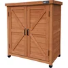 Image de AXI Felix houten opbergkast   Tuinkast van FSC Hout - Magnetisch sluitsysteem - Verstelbare poten - 80x45x93cm - Coffee Bruin