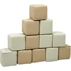 Image de Sunny Dely Foam Stapelblokken   Zachte Foam Speelblokken   Foamblokken 12-delig - Beige en Crème   Montessori Speelgoed   Softplay - Vanaf 6 maanden   Veilig Spelen