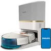 Image de Philips HomeRun Aqua 7000 Series XU7100/02 - Robotstofzuiger met Dweilfunctie - Incl. Laadstation - Wit / Goud - App Connected