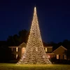 Image de Fairybell LED Buiten Kerstboom voor in de vlaggenmast - 10 meter - 8000 LEDs - Warm wit