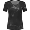 Image de Rogelli Marble Sportshirt - Korte Mouwen - Dames - Zwart - Maat S