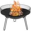 Image de Ambiance - Tuinhaard - 60 cm - Metaal - Zwart