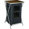Image de Redcliffs campingkast - 3 lagen - Zwart met houten look