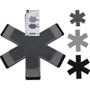 Image de Excellent Houseware Pannenschermers - 6x - grijs - vilt - 38 cm - stapelbeschermers voor pannen