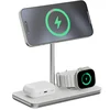Image de Linq Connects 3-in-1 Draadloze Lader Qi2 Base - Oplaadstation geschikt voor iPhone, Apple Watch en AirPods - Compatibel met Qi-Gecertificeerde Toestellen - snellader - Grijs