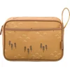 Image de Fresk Toilettas voor Kinderen Unisex - Met rits & draaglus   Reistas met dubbel vak   Organizer   24 x 17 x 7 cm - Mosterd - Woods Spruce Yellow