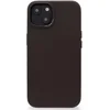 Image de DECODED Leren Back Cover - iPhone 14 Plus - Hoogwaardig Europees Leer - Hoesje met Metalen Knoppen - Magnetische Technologie van Apple - Donker Bruin