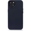 Image de DECODED Back Cover - iPhone 14 Plus - Hoogwaardig Europees Leer - Hoesje met Metalen Knoppen - Magnetische Technologie van Apple - Donker Blauw