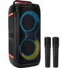 Image de Woxom Blast Bluetooth Speaker   Draadloze Party Speaker met LED Verlichting   Met Draadloze Microfoonset - 12 Uur Batterijduur